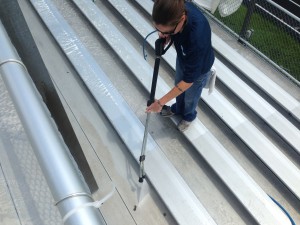 Stadium Bleacher Washing