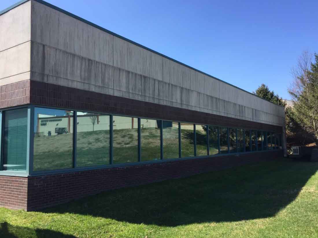 commercial building before cleaning